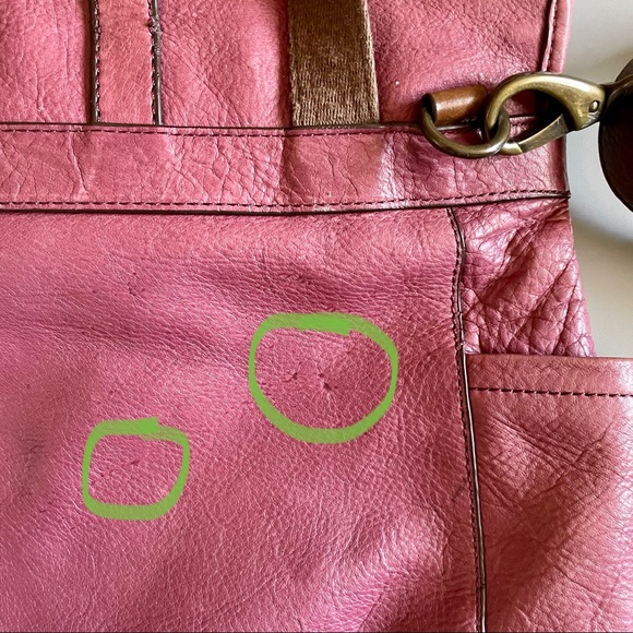 Cynthia Rowley Light Red Burgundy Leather Convertible Handbag Backpack Purse - Picture 10 of 11